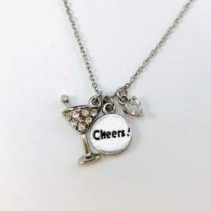 COOKIE LEE Martini Glass Necklace